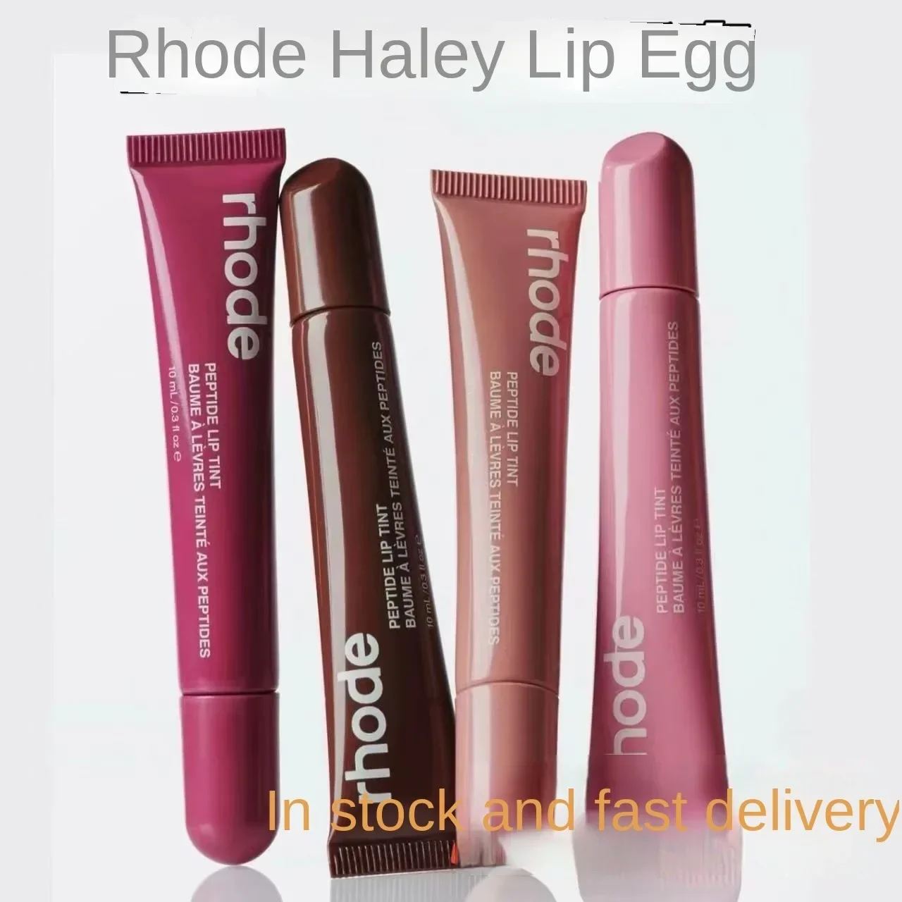 Colored Lip Glaze Lipstick Gel for Ladies, Red, Essence, White, Supermodel, Hot Sale, 10ml, 4 Colors