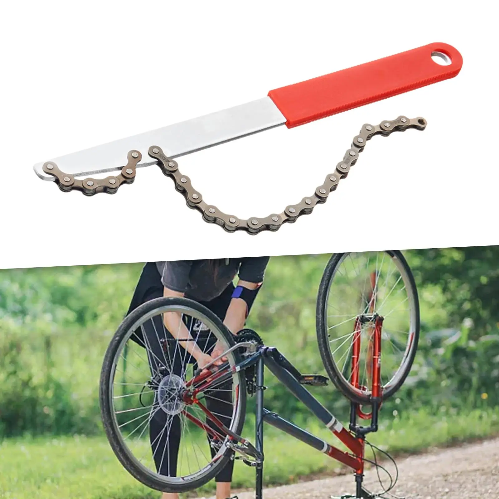 Bike Cassette Removal Tool, Cassette Lockring Freewheel Remover, Bike Chain Tool for Mountain Bike Accessories