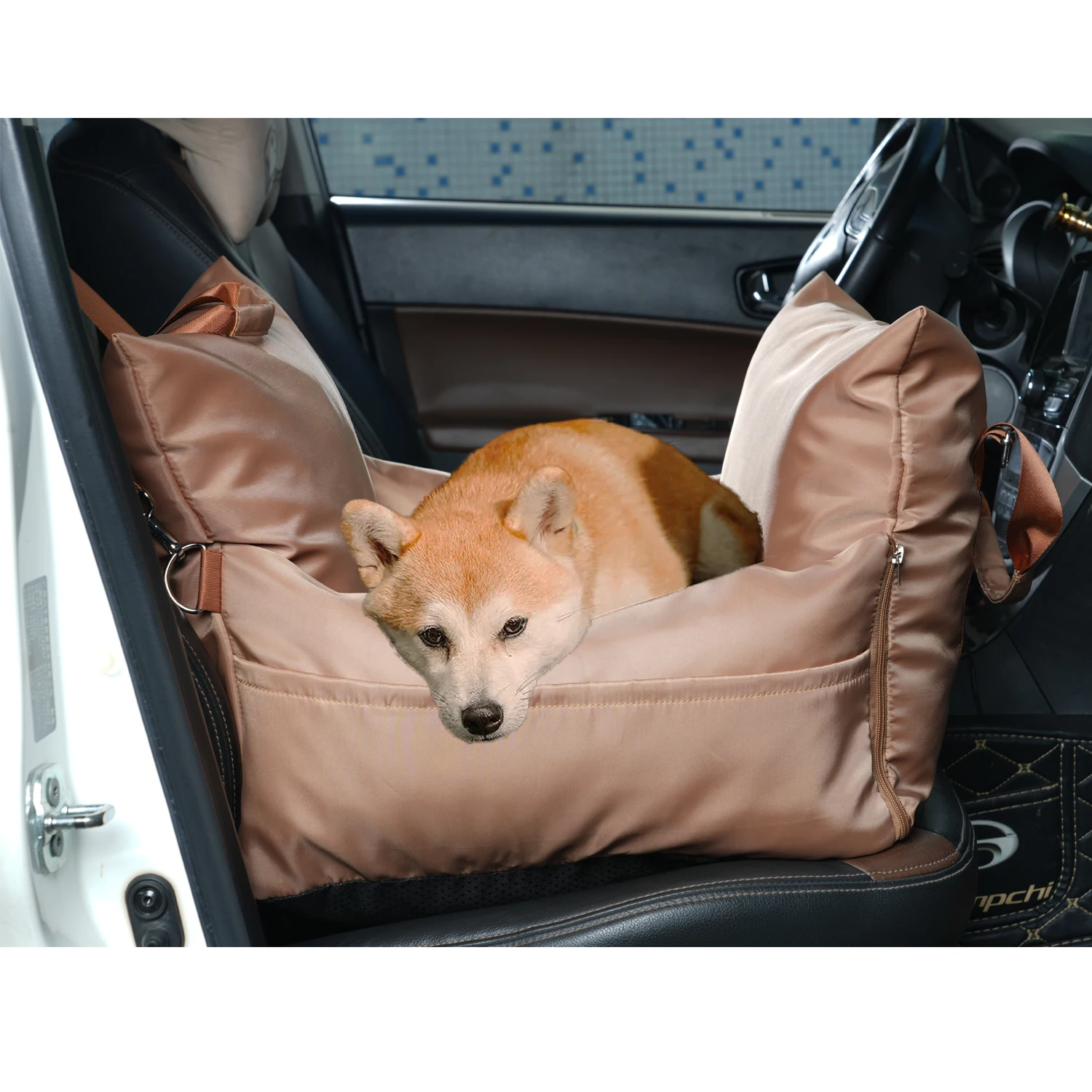 Pet Car Safety Seat Bed Pad Kennel Double-sided Fabric Fully Removable and Washable Pet upplies Stravel Dog Car Seat Cover