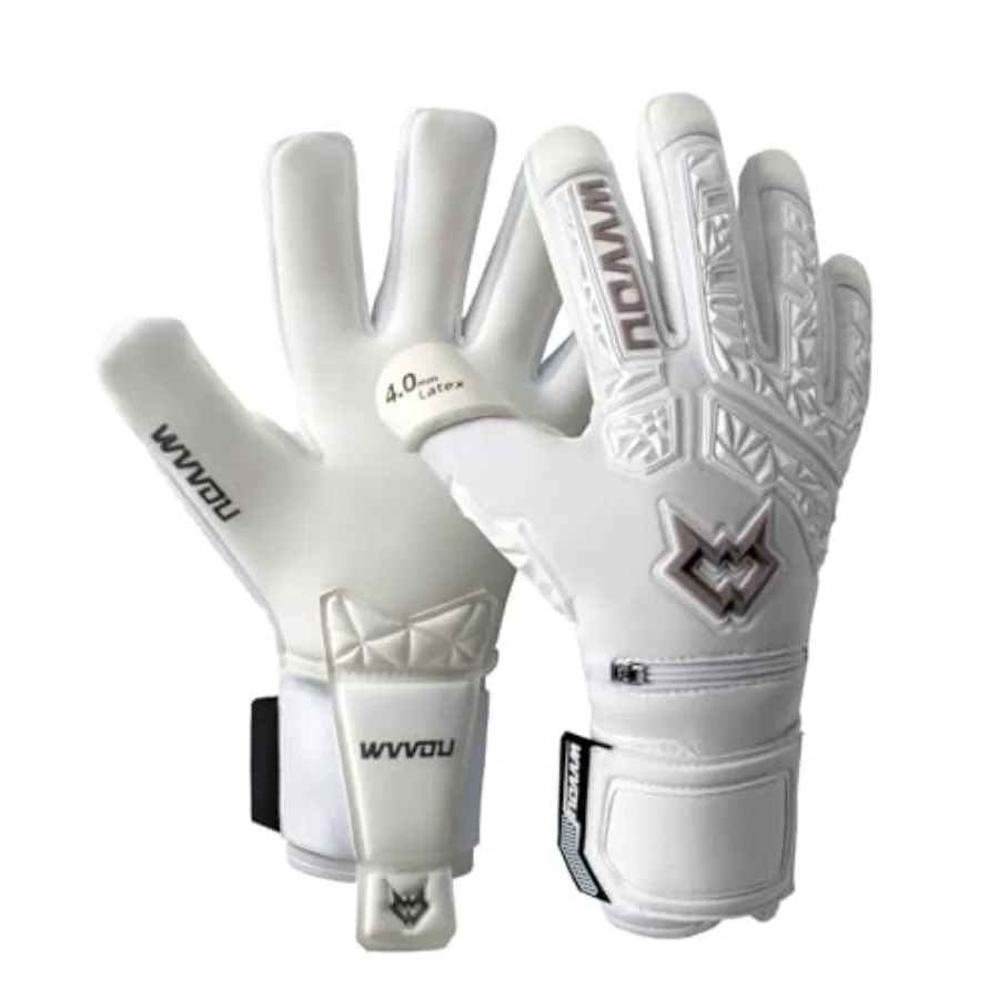 Luvas de goleiro de futebol para adultos e jovens Luvas de goleiro de alto desempenho com 5 dedos removíveis salvam luvas de futebol com