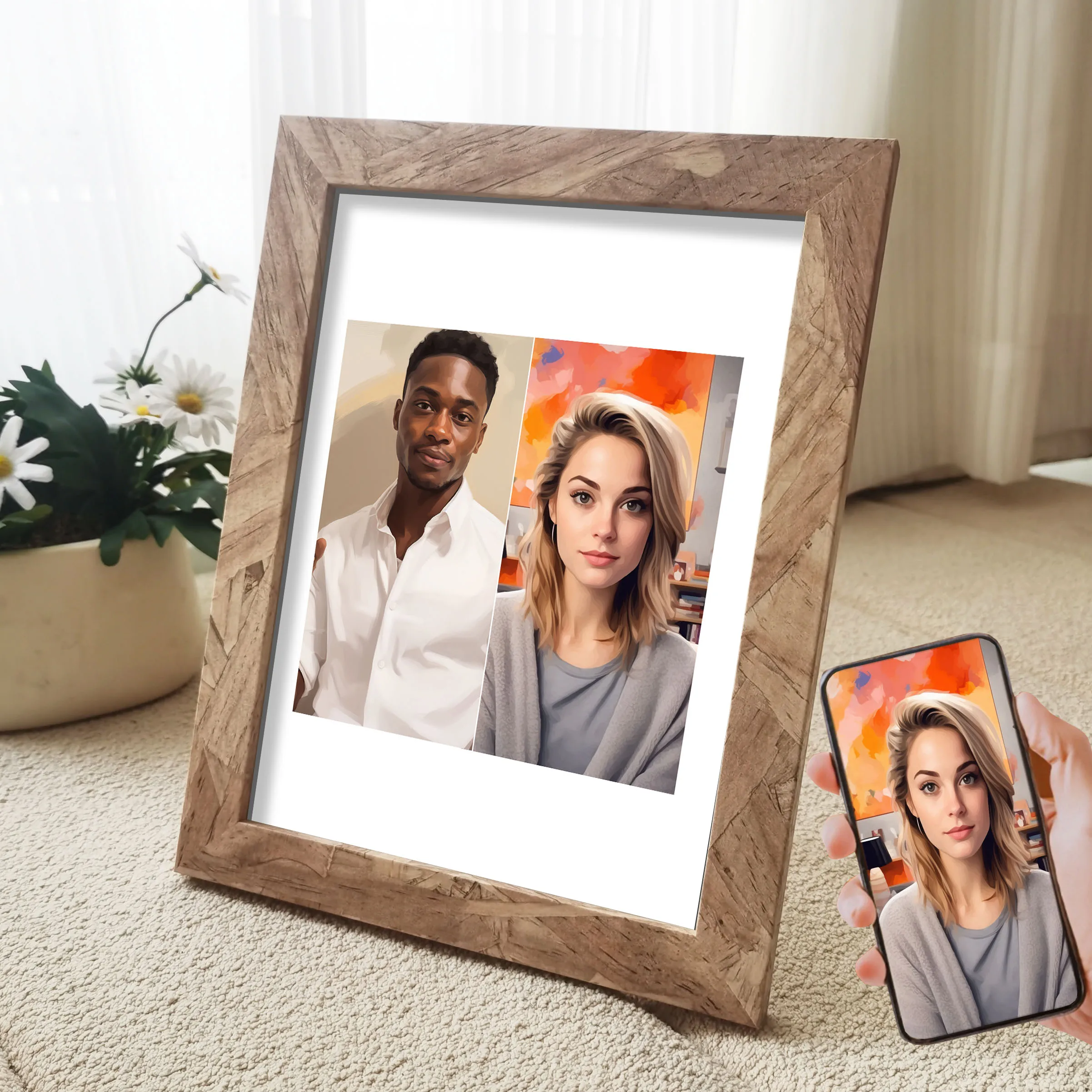 Custom Photo Wooden Picture Frame For Walls 10X15 15X20 20X25cm Vintage Photo Frame Stand For Pictures Couple Commemorative Gift