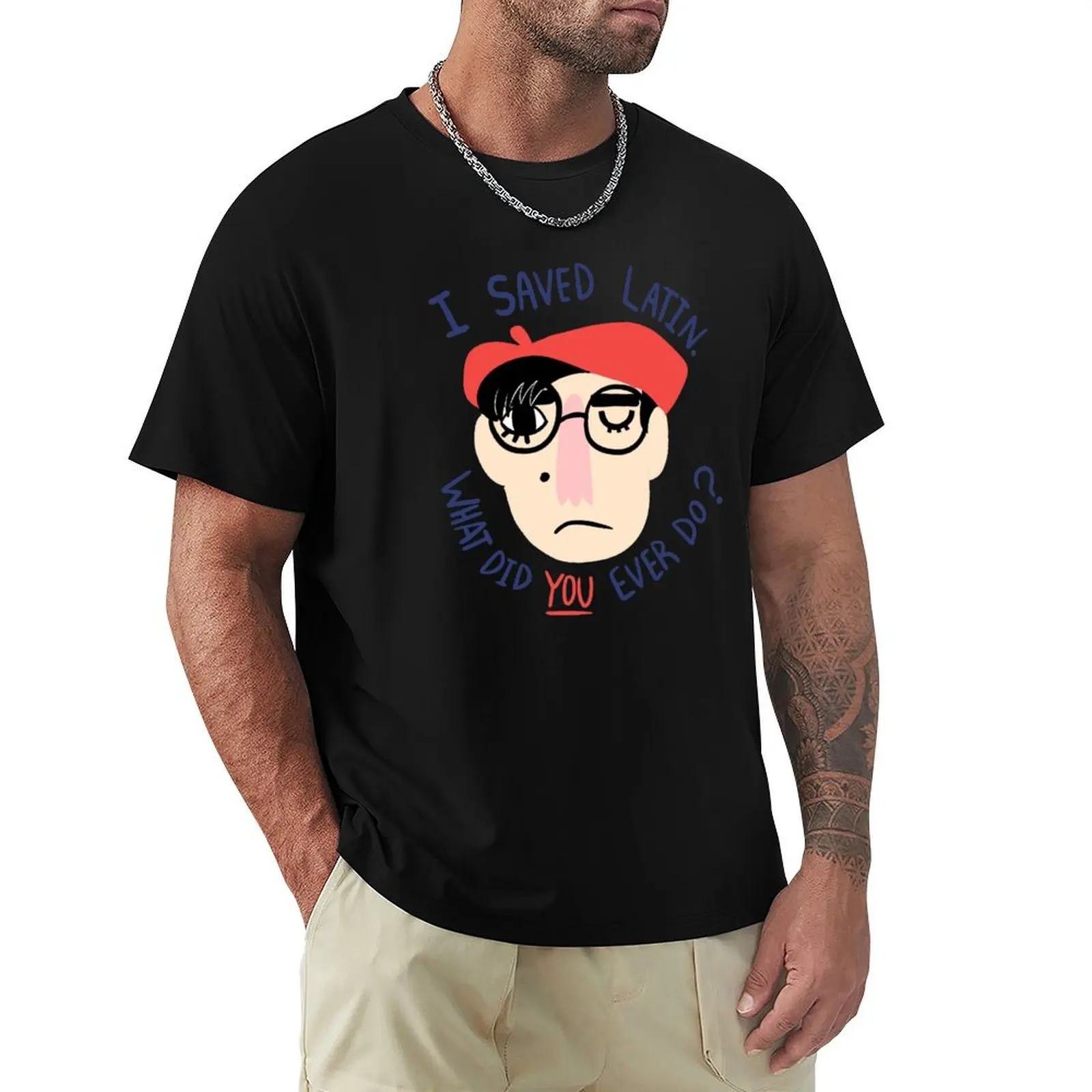 

Max T-Shirt blue lock funny shirt cotton mens clothes