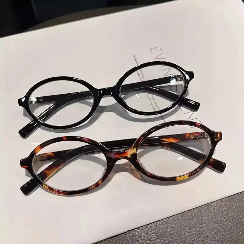 Vintage Leopard Oval Sunglasses 2024 Men Luxury Brand Designer Small Oval Sun Glasses Y2K Retro Fashion Women Sun Glasses Oculus