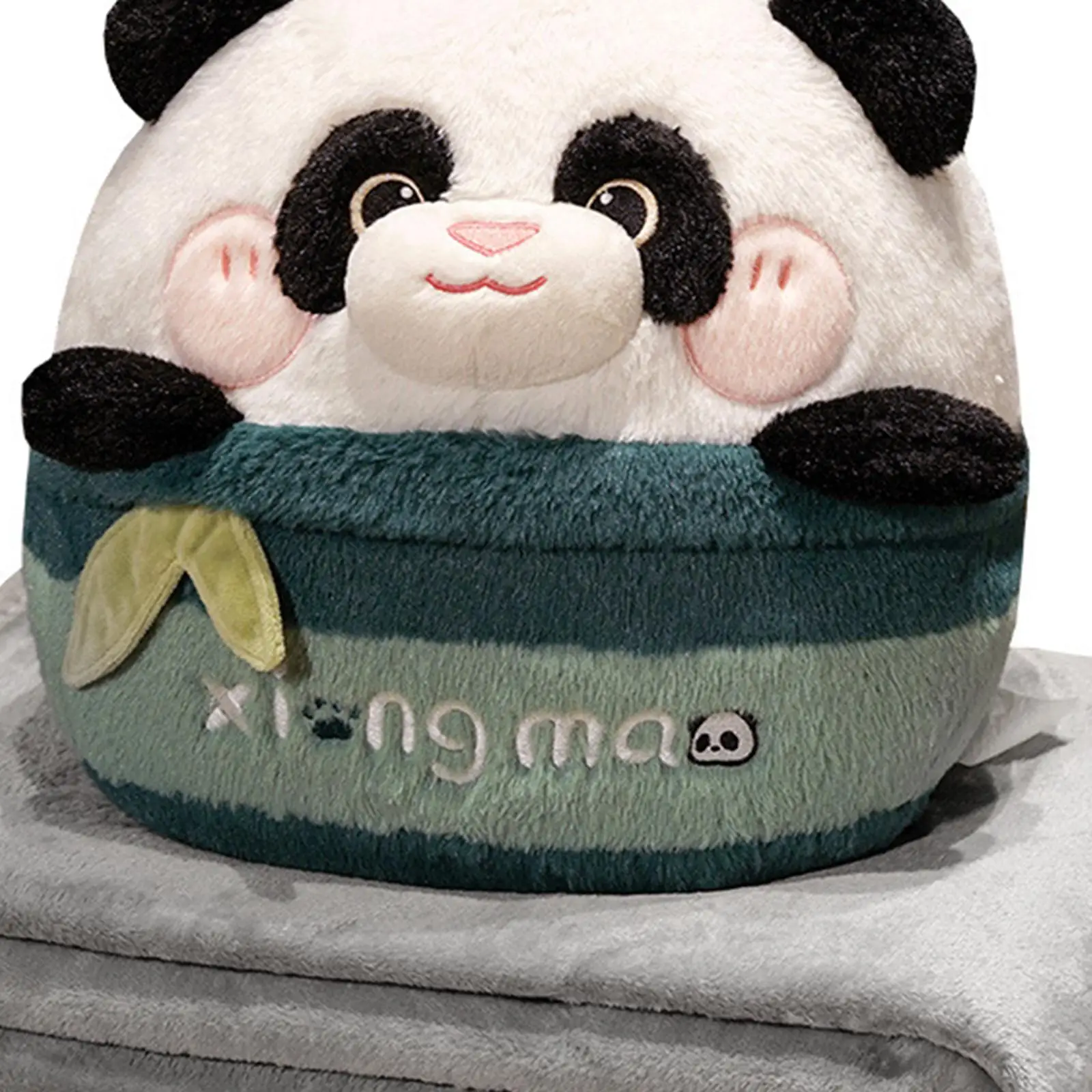 Poduszka pluszowa Panda z kocem Dekoracja domu Wygodne pluszaki dekoracyjne dla dziewczynek i chłopców Prezent urodzinowy Sofa Łóżko