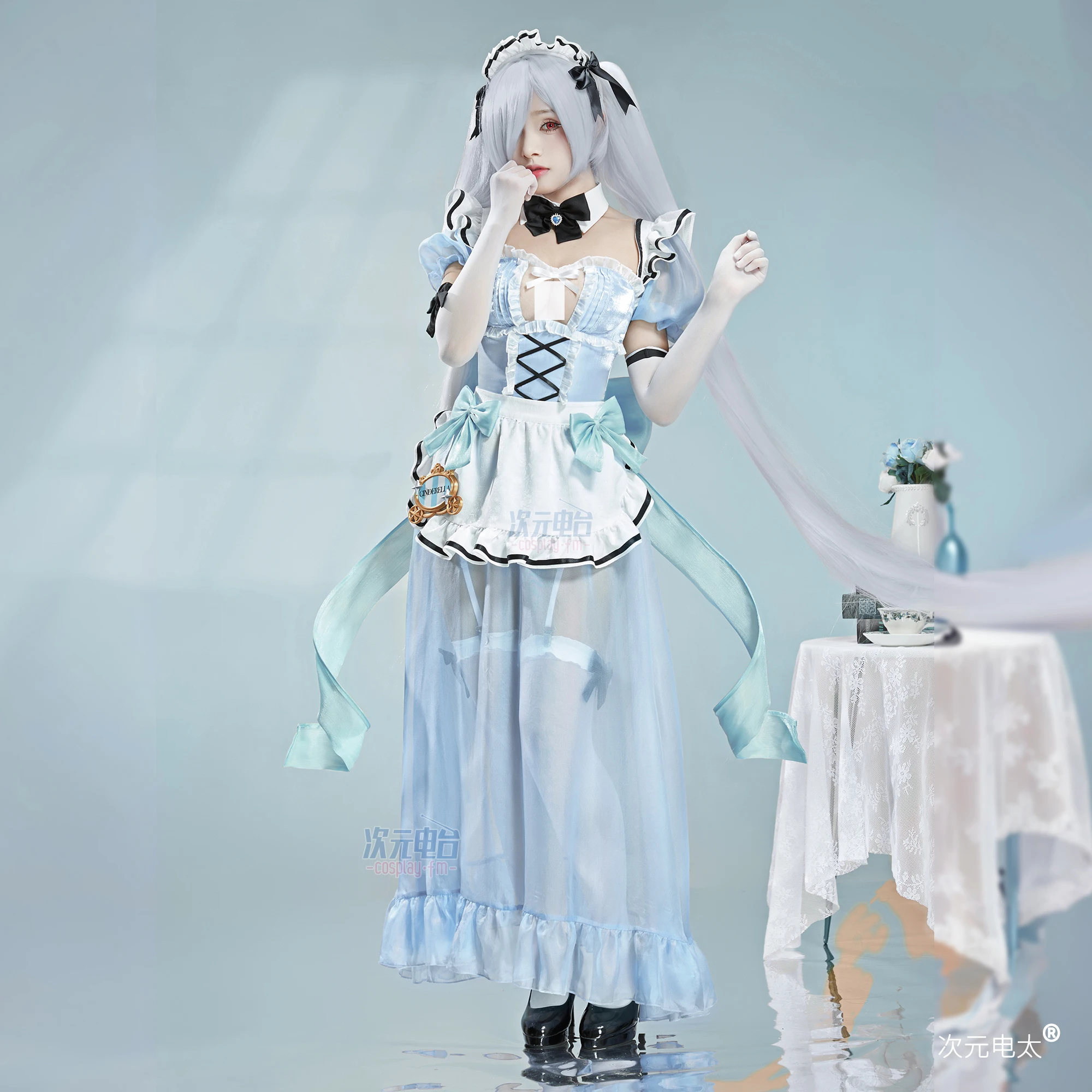 

Аниме NIKKE Золушка Горничная Косплей Костюм Женское Сексуальное Платье Горничной Носки Перчатки Комплект Униформа Горничной Хэллоуин Карнавальная Вечеринка Одежда