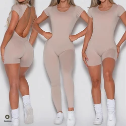 Spodenki do jogi z odkrytym tyłem TEE BODYSUIT