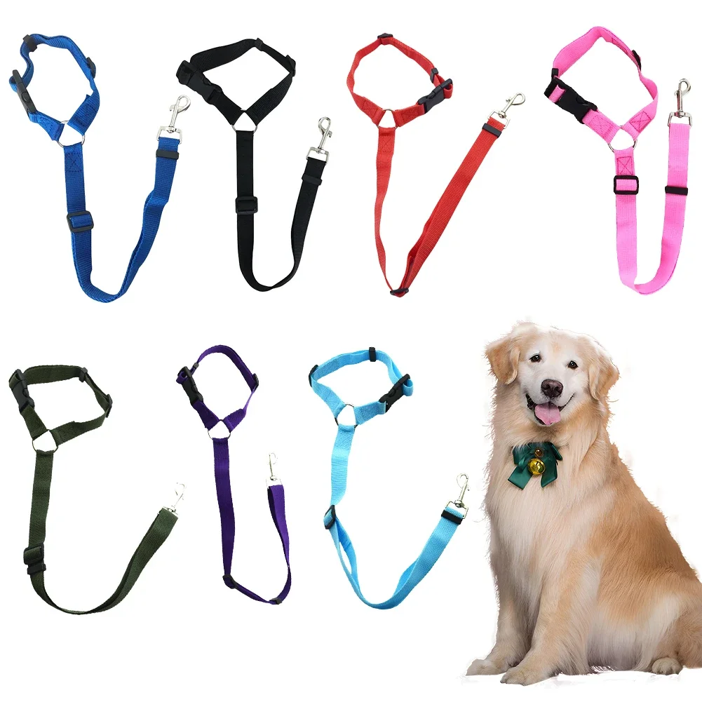 

Pet Car Seat Belt Adjustable Dog Car Seatbelt Multi-functional Dog Harness Leash for Large Medium Small Dogs