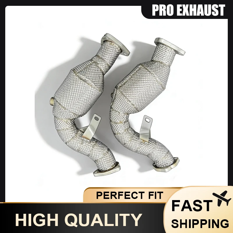 

PRO Customized Headers Downpipe for Audi S4/S5 B8/B8.5 3.0T 2013-2025 Auto Exhaust Headers with Heat Shield Exhaust System
