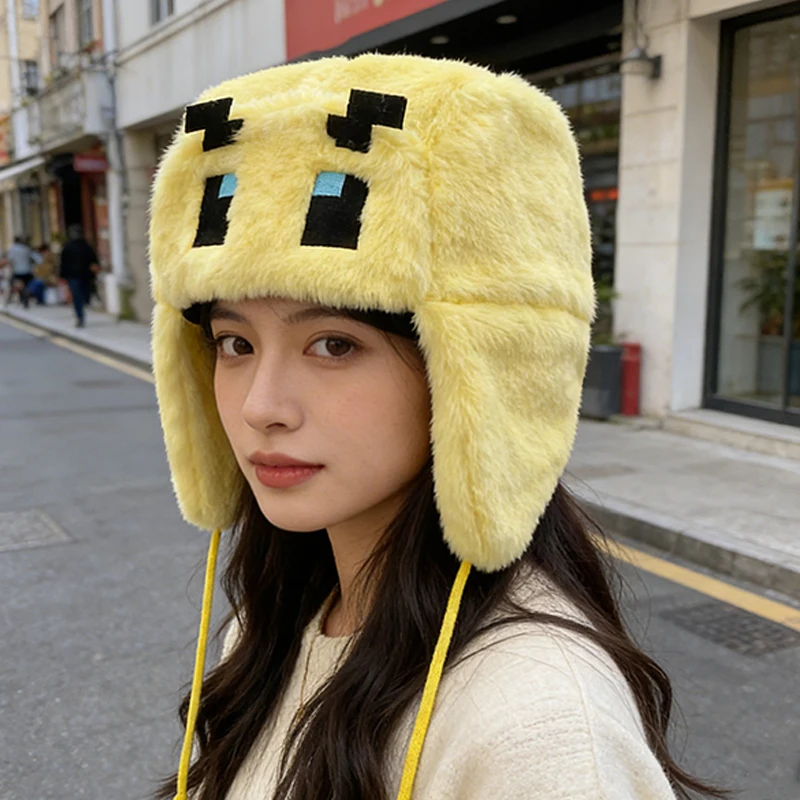 

Модная повседневная теплая шапка в стиле Y2K с вышитыми цветами, милые шапки с мультяшными рисунками для мужчин и женщин.