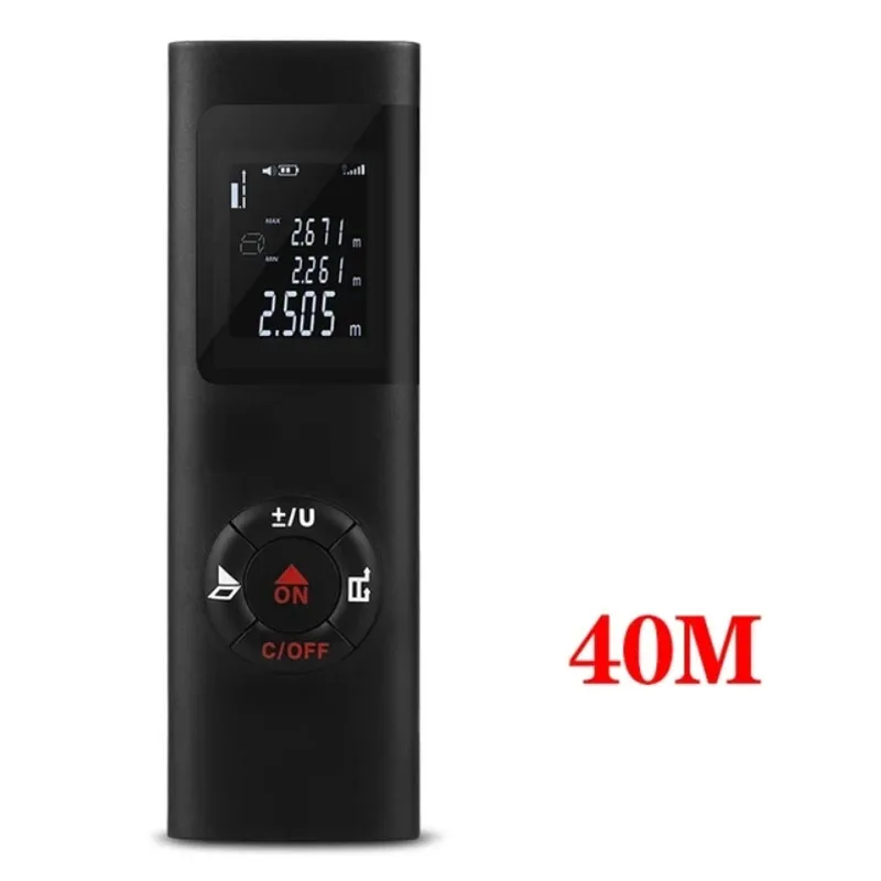 40M/60M Mini Smart Laser Distance Meter Measure Infrared Rangefinder USB Rechargeable Portable Handheld Laser Range Finder Tools