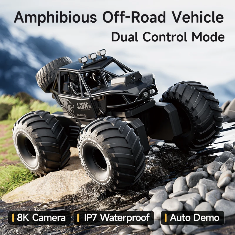 水陸両用4WD RCクローラー 40分走行時間 ラジコンカー - Drone Or Rc Car のレビューと価格