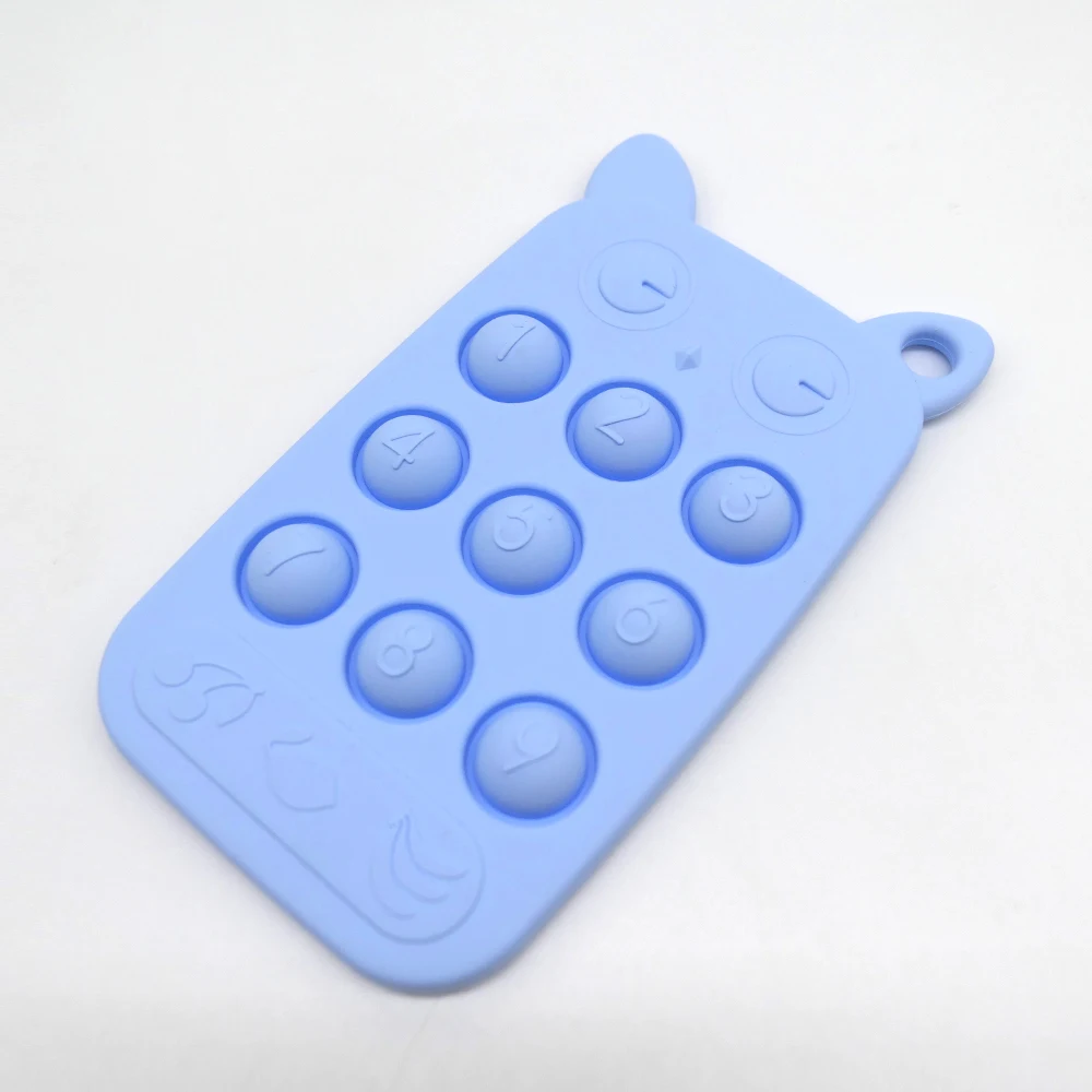 Massaggiagengive telecomandato in silicone per bambini Periodo dell'appetito orale del bambino Lenitivo telecomando Dentizione morsi Giocattoli in silicone