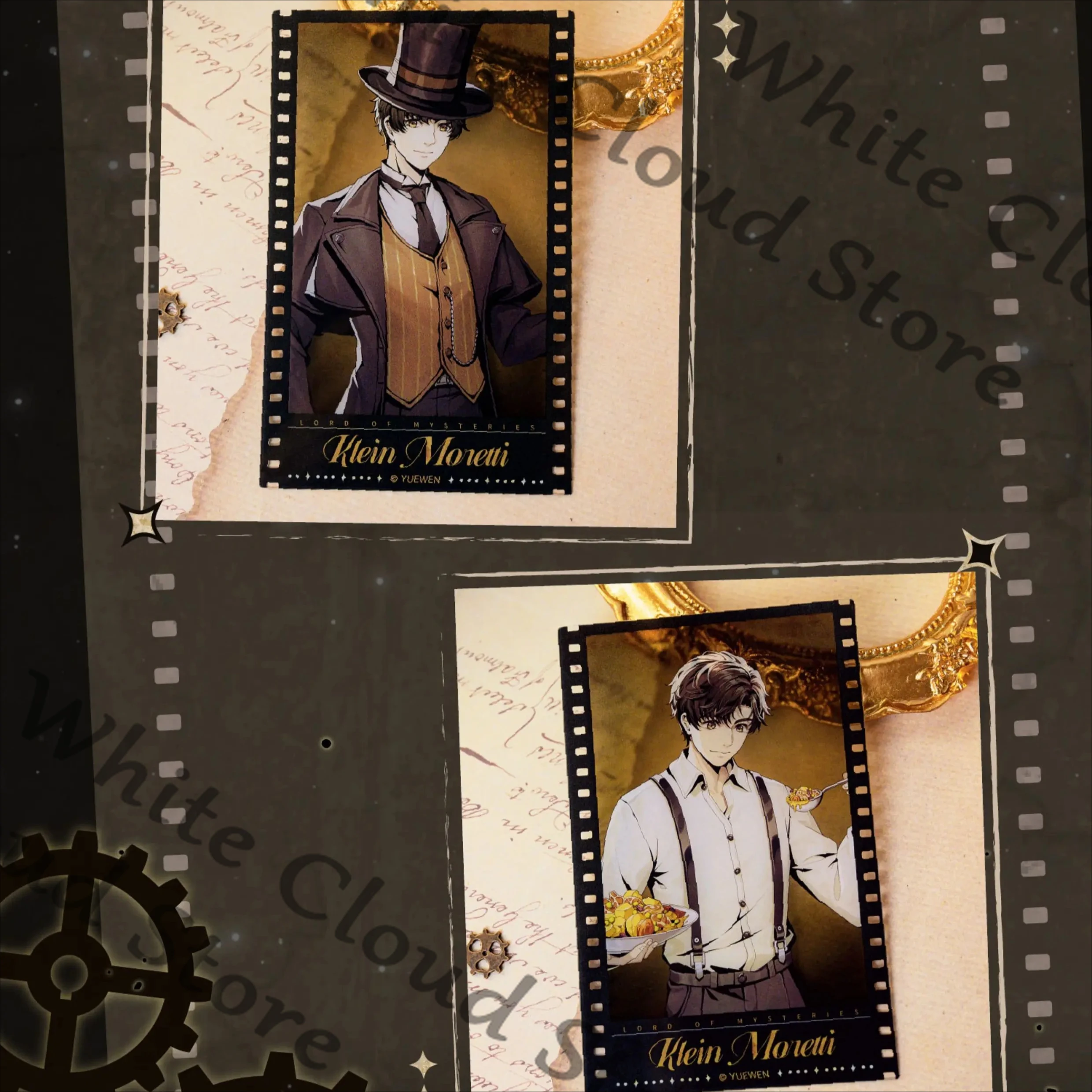 Anime Lord of Mysteries Klein Moretti Leonard Mitchell Audrey Hall Cosplay Dibujos Animados Mercancía Original Set de Película Colección Tarjeta Regalo