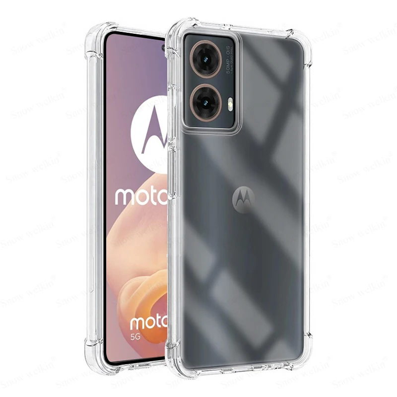 For Motorola Moto G85 Airbags Buffer Full Protection Case For Motorola Moto G85 5G Clear Soft TPU Shockproof Back Case Cover