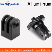 Aluminum 1/4 Screw Converter Mini Tripod Adapter Mount for GoPro Sjcam Yi 4K Insta360 X3 X4 DJI Action Camera Go Pro Accessories