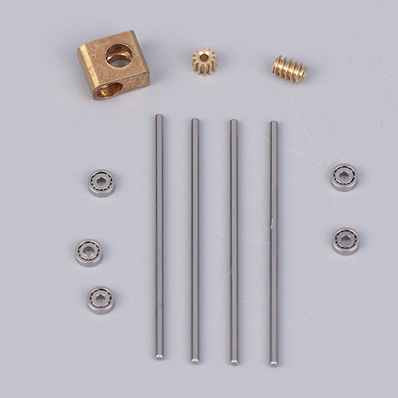 

0.2M Turbine Worm Gear Micro 90° Transmission Box 12-Times Reduction Mechanism Gearbox DIY Car Model Parts