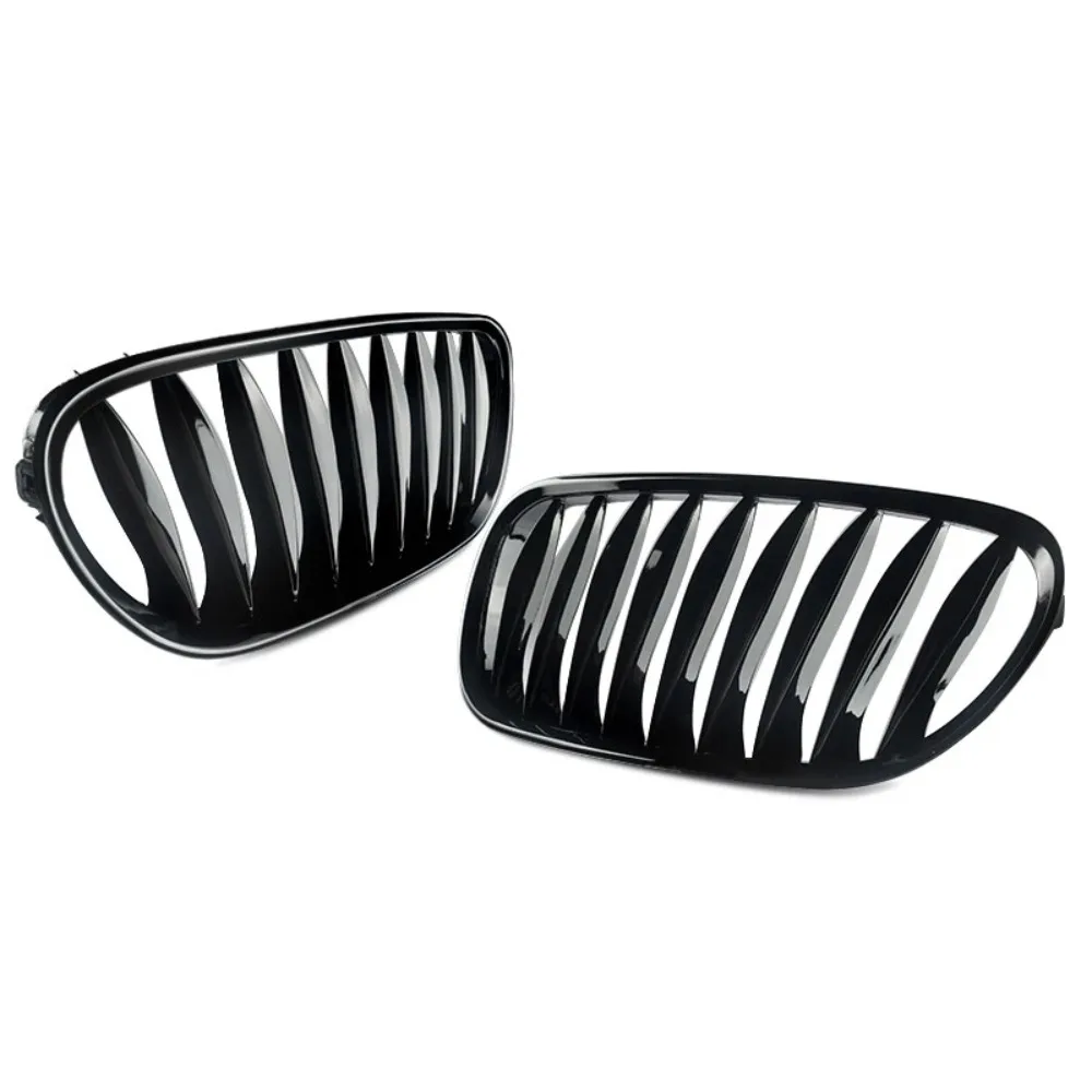 Matte/Gloss Black Car Front Bumper Kidney Grille Racing Grills Grilles for BMW Z4 E85 2003-2008 Roadster/E86 Coupe view 3