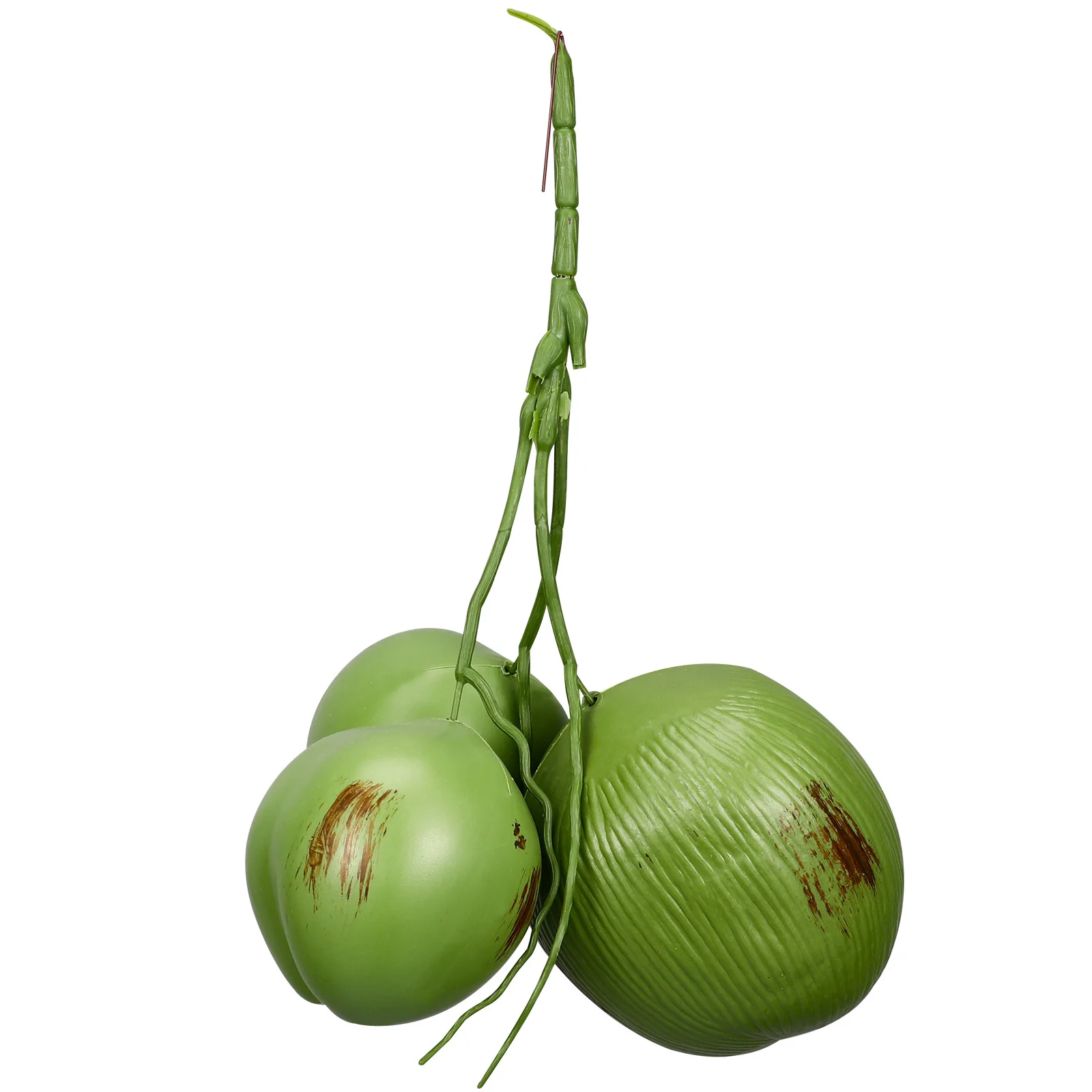 

Artificial Coconuts Fake Fruit Decor For Table Tropical Party Farmhouse Home Decoration Green Photo Props Simulation