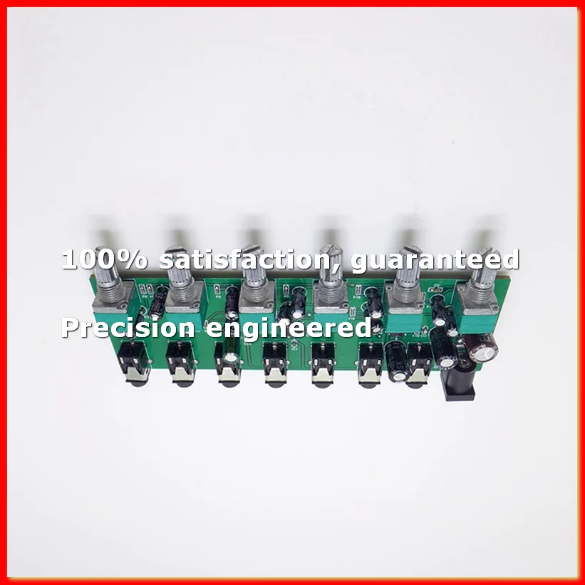 6 Ways Stereo Mixer Audio Distributor Mixing Board with Volume Control DC5-24V 1PC 6 Inputs 1 Output-ABVP
