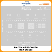 MI18 SOSG761 JLQ JR510 CPU SGM41542 WTR2965 VC7643 VC7916-36 BGA Reballing Stencil For Xiaomi poco/C40 plant tin net Steel mesh