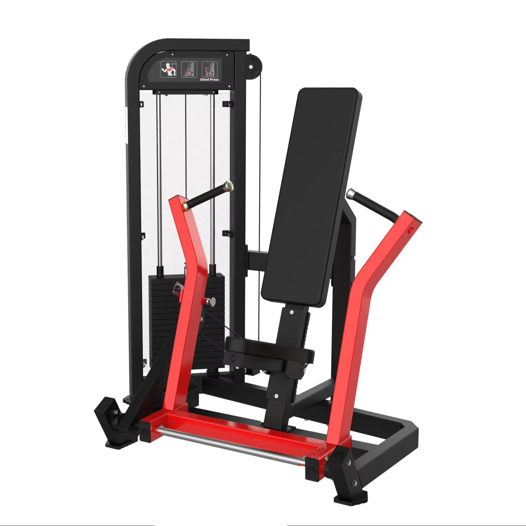 Wholesale Price Commercial Seated Vertical Chest Pusher Gym Back Trainer Indoor Integrated Strength Trainer