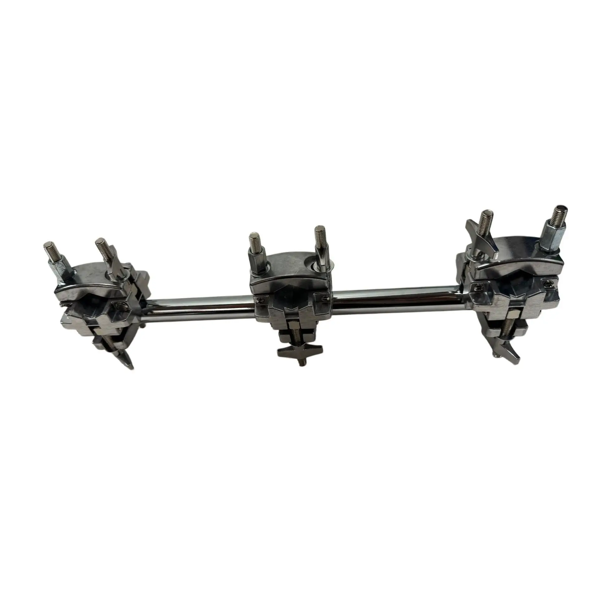 Drum Cymbal Extension Crossbar with 3 Multi-function Clamps, Water Cymbal Mount Holder, Drum Kit Accessory