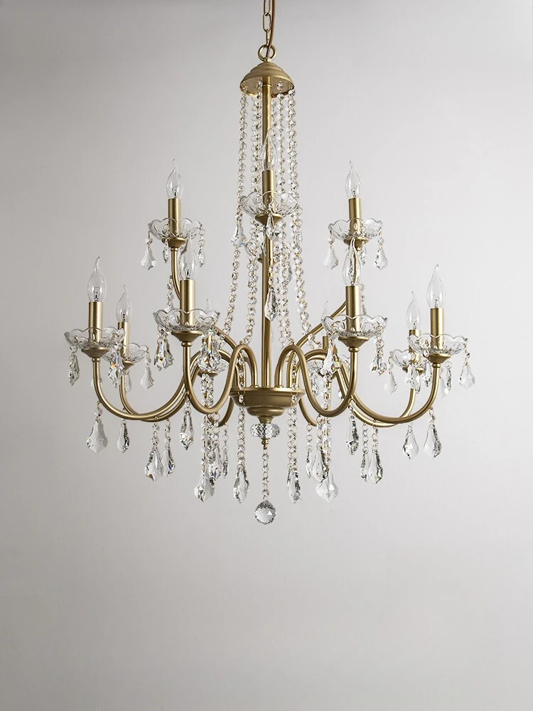 

Duplex building villa high-end hall high-rise dining room bedroom light luxury style staircase lamps