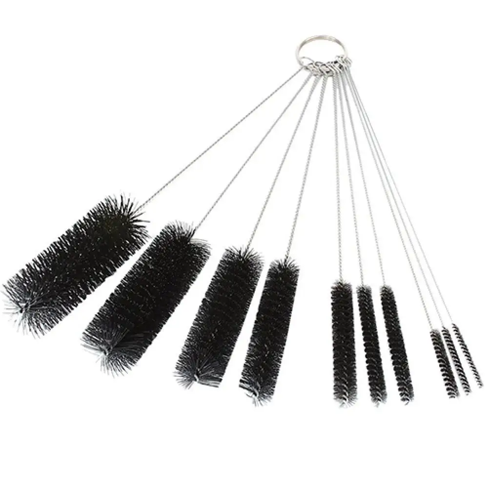 10 Pieces Nylon Brush Home Stainless Steel Kitchen Cup Brush Ceramic Tile Artifact Gap Detail Brush Window Gap Cleaning Brushes