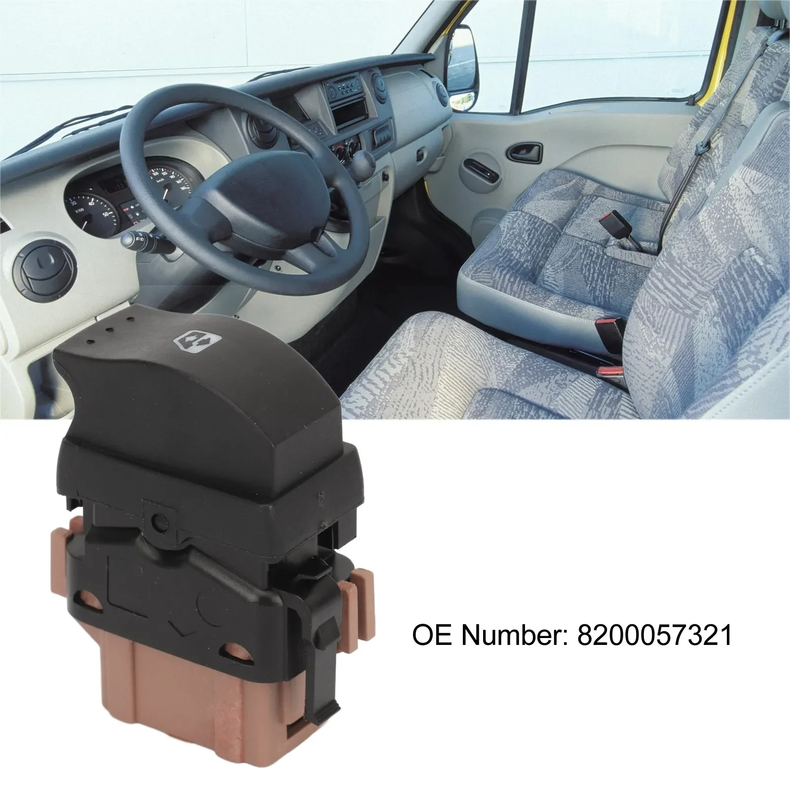 Right Front Electric Window Switch 8200057321 Sensitive Response Electric Window Lift Switch For Master 2003 To 2010