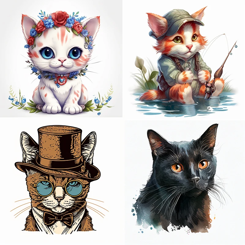 

10935# Watercolor Cats Vinyl Decal Car Sticker Waterproof Accessories Car Styling Car Accessories Pegatinas Para Coche