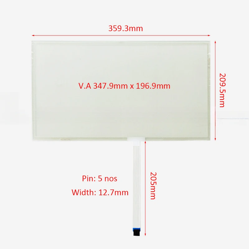 YY+NEW For T156C-5RBG01N- 0A18R0-117QB Touch Screen Glass External Panel
