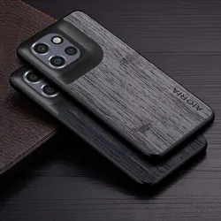 Case for Motorola Edge 50 Neo Fusion 50 Ultra Pro funda bamboo wood pattern Leather back cover Luxury coque for Edge 50 Neo case