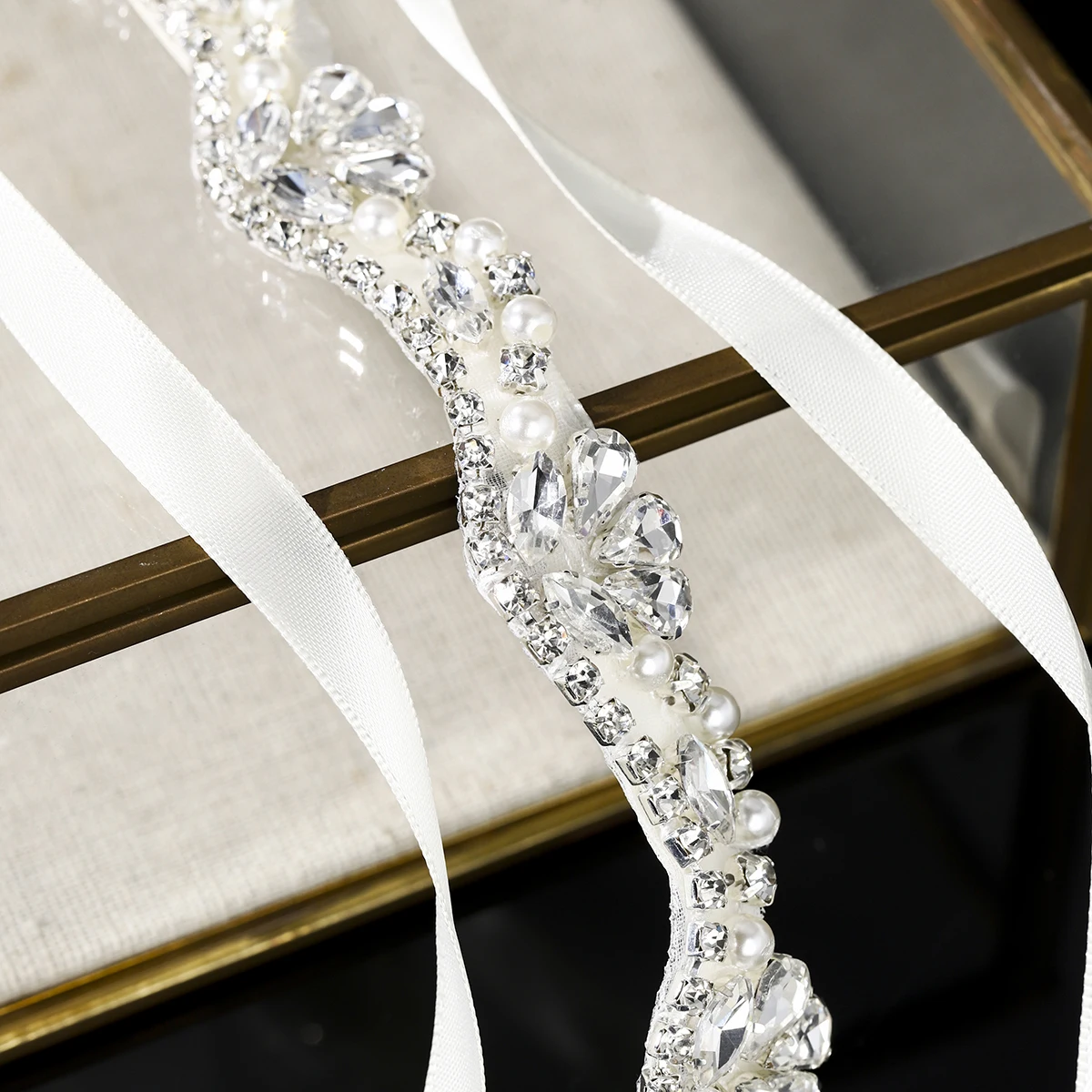 Fashion Rhinestone Women's Belt Chain Elegant Baroque Delicate Rhinestone Belt Bridal Wedding Jewelry Sash As Gift For Mom