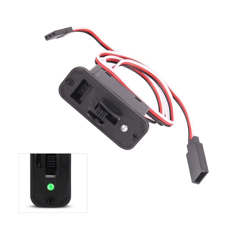 

Heavy Duty RC Switch JR Futaba Connectors RC Controls Switch with LED Pilot lamp For RC Receiver Accessories