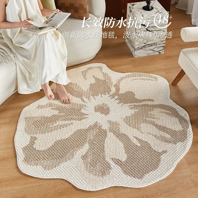 

Special-shaped irregular living room carpet waterproof and anti-fouling modern simple wind leisure sofa blanket cloakroom makeup