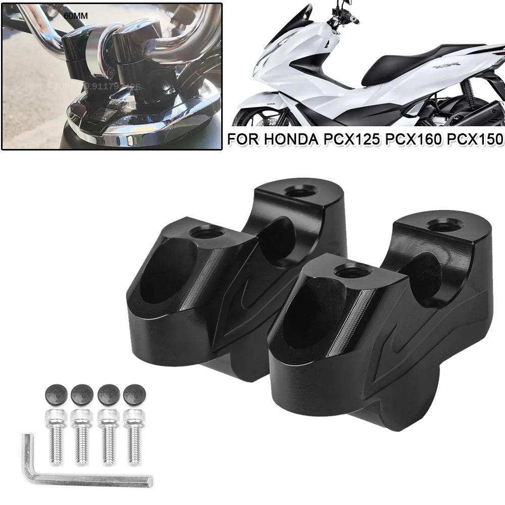 Motorcycle Handlebar Riser Handle Bar Raised Heightening Extend Clamp Mount Kits For Honda PCX125 PCX150 PCX160 PCX 125 150 160