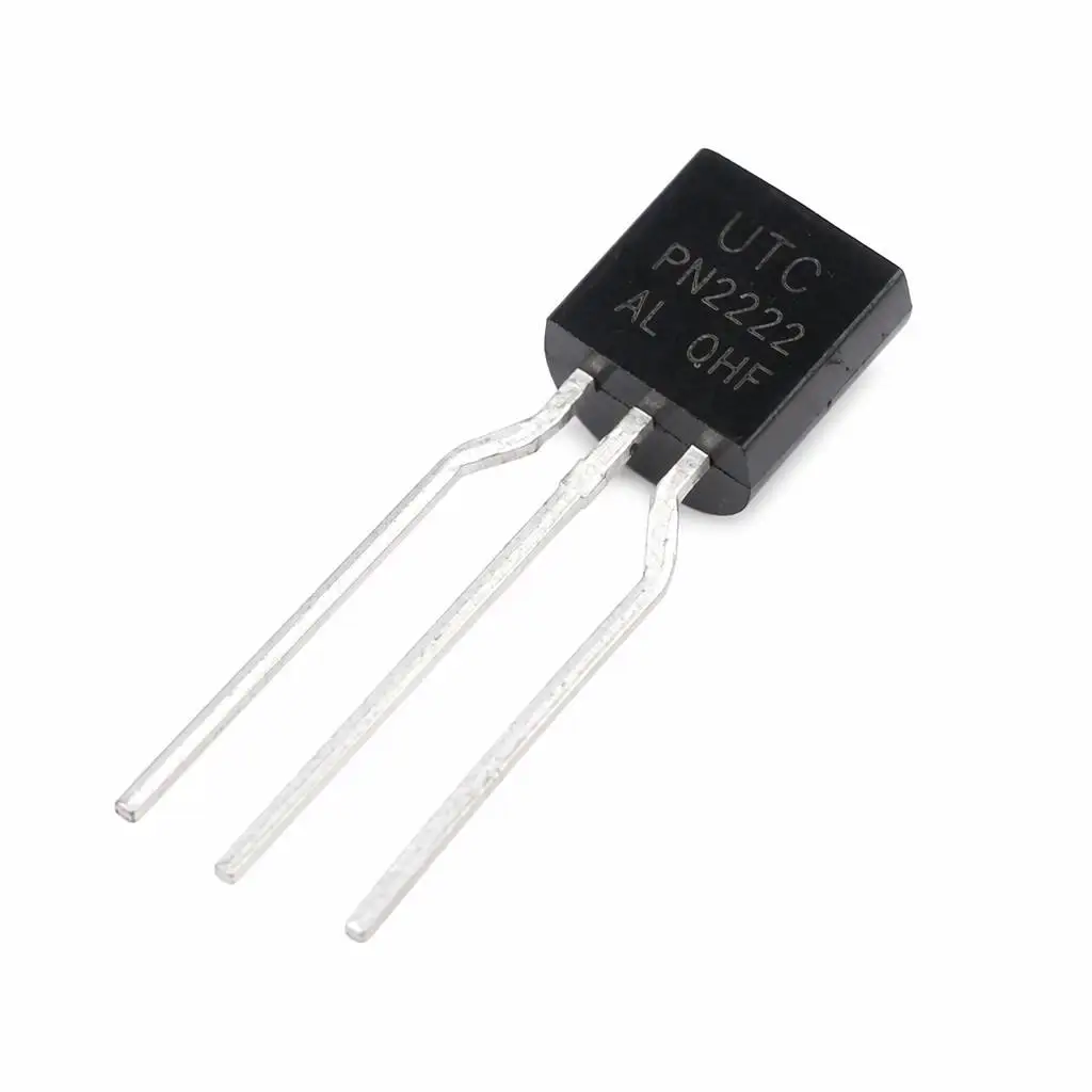 (100 pcs) PN2222AL-T92-B TO-92 (Marking PN2222) - NPN Transistor 40V 600mA 300MHz 0.6W