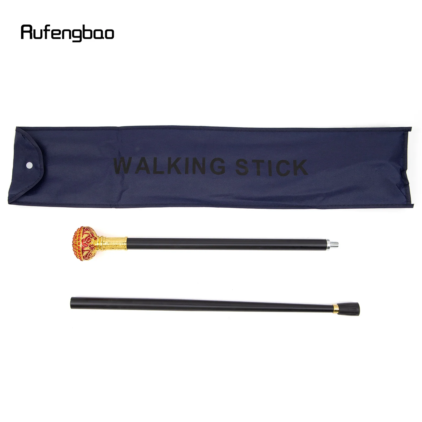 الأحمر الاصطناعي الماس الكرة عصا للمشي الأزياء الزخرفية عصا للمشي شهم أنيقة تأثيري قصب Crosier 92 سنتيمتر