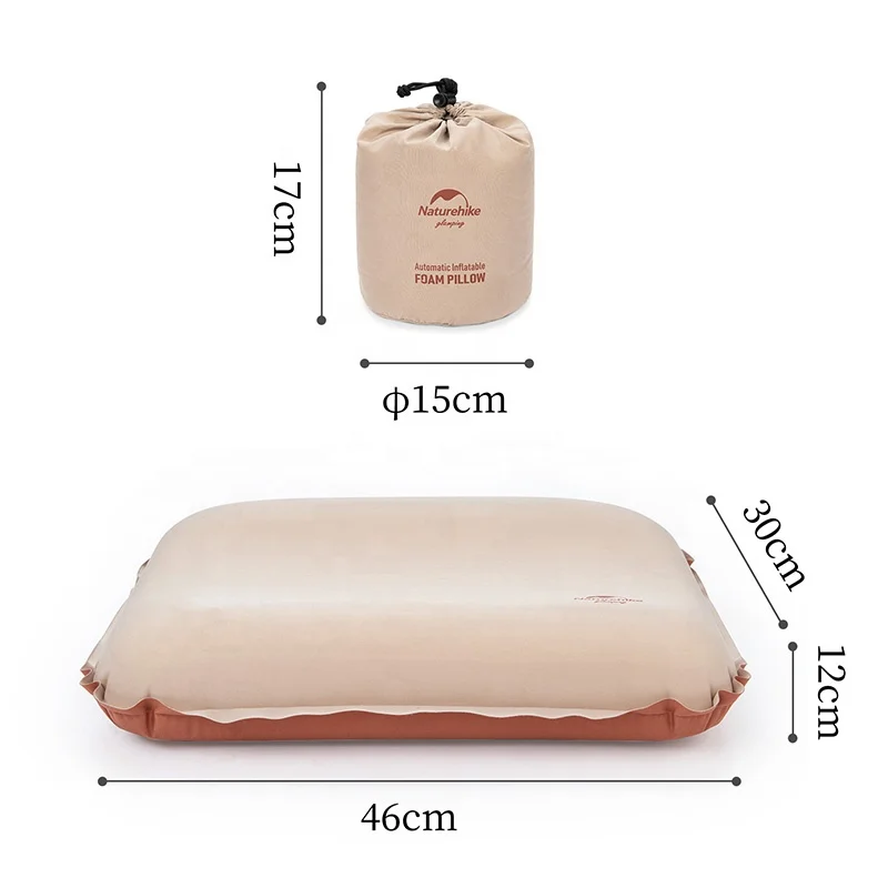 Naturehike outdoor Gamping Camping Travel Portable Inflatable 3D Comfortable Foam Sponge Pillow