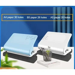 10 Hole Punch Paper Punching Book Binding Card Portable Production Manual Handheld Studio Paper File Machine