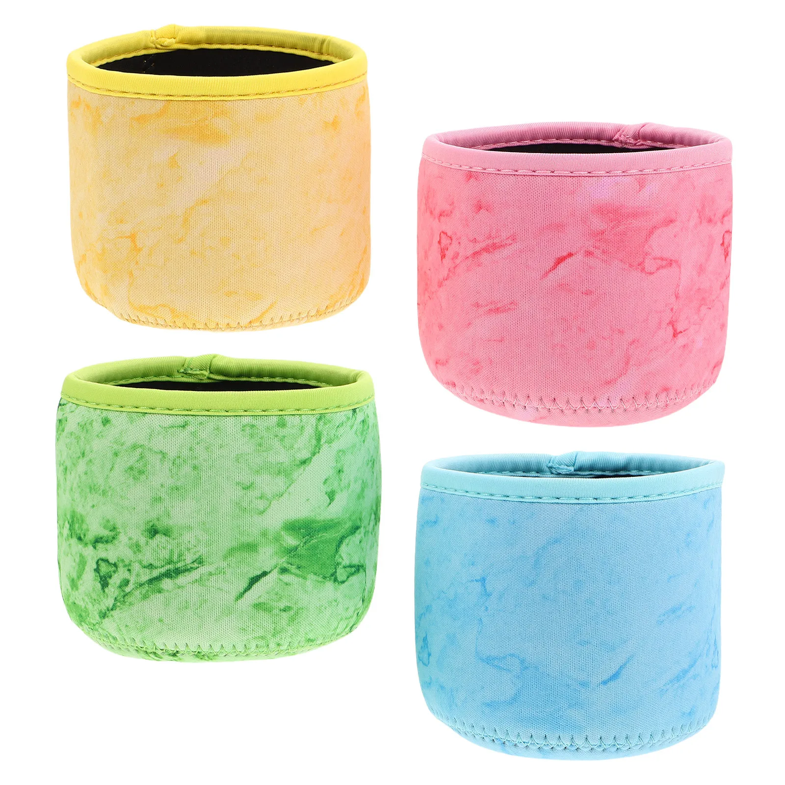 

4Pcs Ice Cream Sleeve Neoprene Insulated Coffee Cup Sleeves Reusable Beverage Holders for Hot Iced Coffee Cold Drinks Popsicles