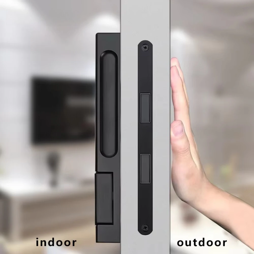 Invisible Magnetic Door Lock Interior Background Wall Storage Room Door Handle Hidden Cloakroom Gold Single Door Lock