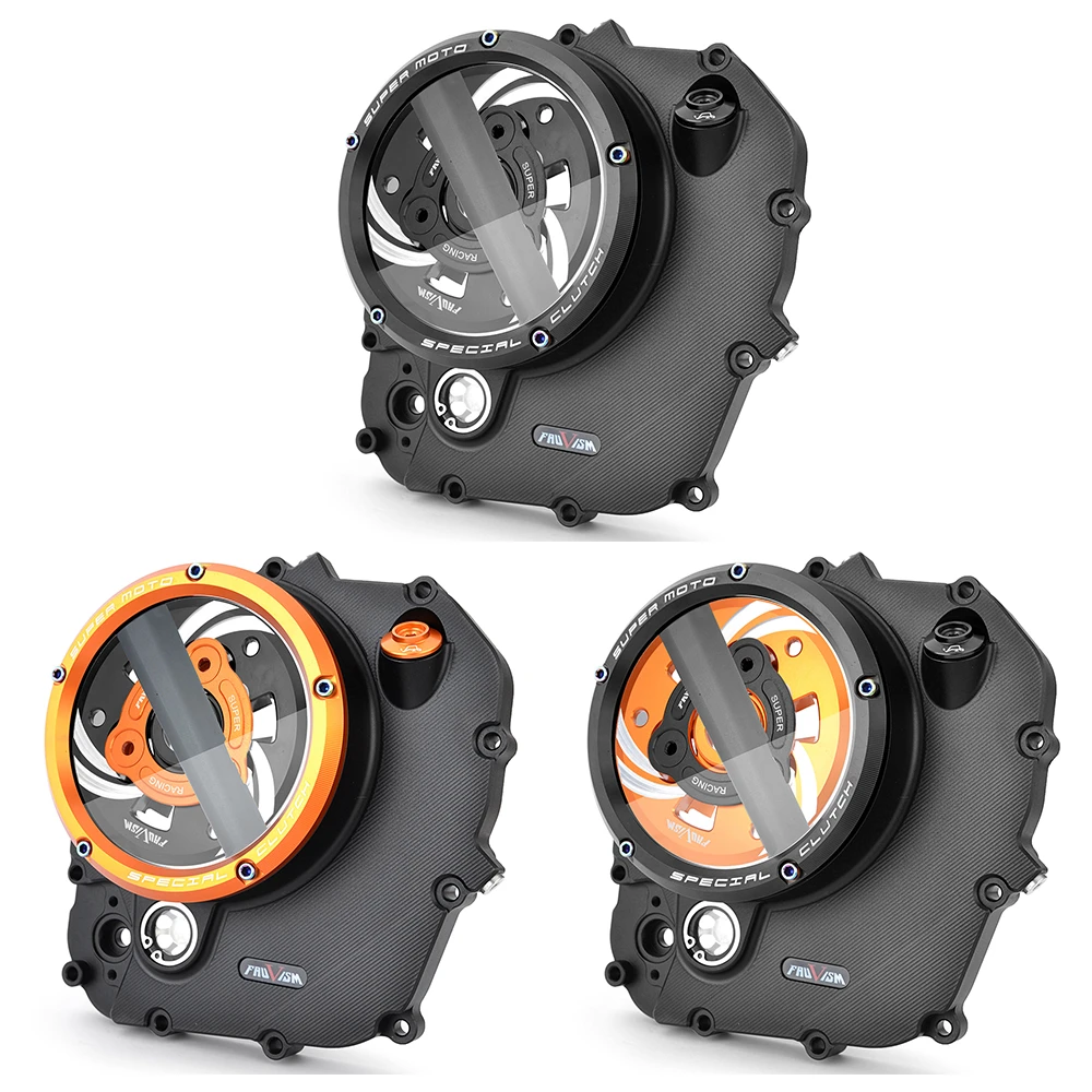 

Clear Clutch Cover Motorcycle Engine Protector For Husqvarna 401 vitpilen Svartpilen For KT-M 390 RC ADV Adventure 2022 2023