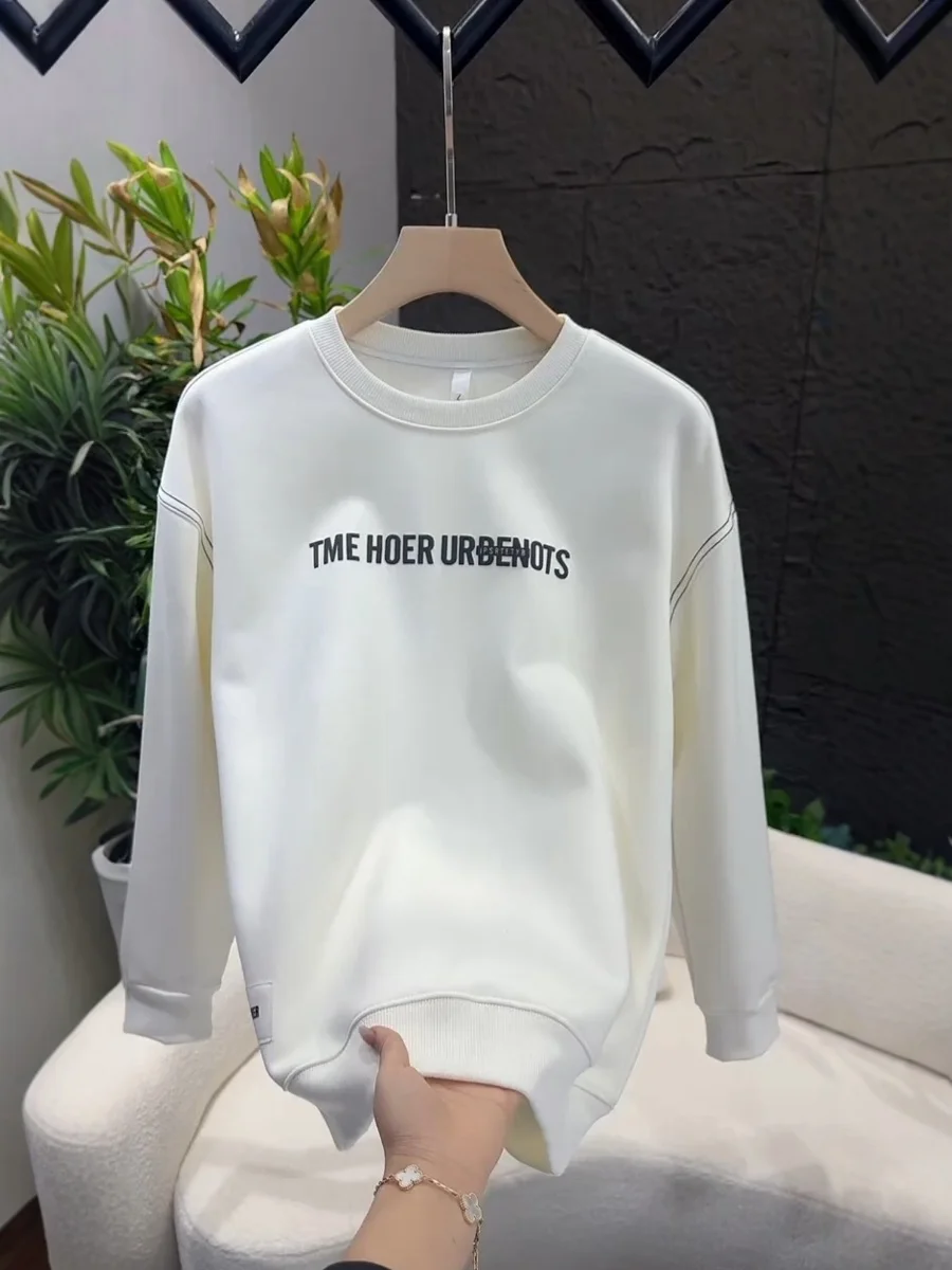 

Faionable round Ne Sweatirt for Men Trendy Casual Warmth Korean Sle Autumn Winter New Arrival Comfortable All-Match Top