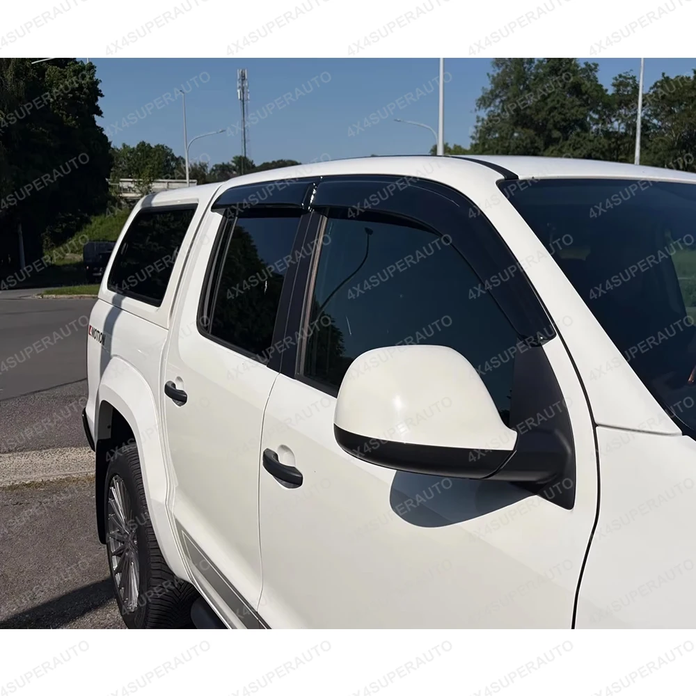 Window Visor Deflectors Weathershield For Volkswagen VW Amarok 2009-2022 Wind Rain Sun Guards 4X4 Car Styling Accessories 4PCS