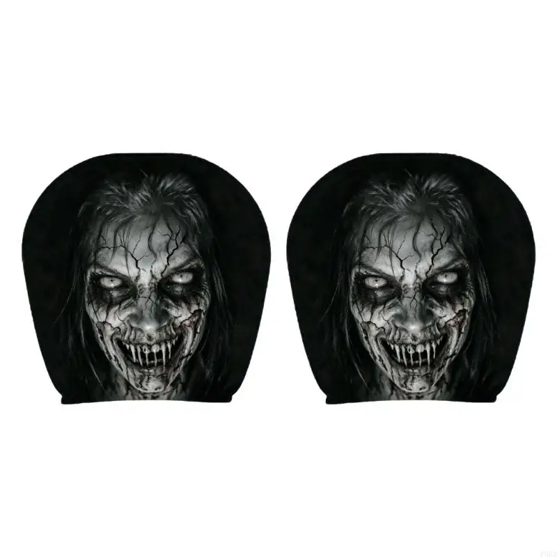 Prank Face Car Headrest Cover Cushion Funny Expression Soft Fabric Cover
