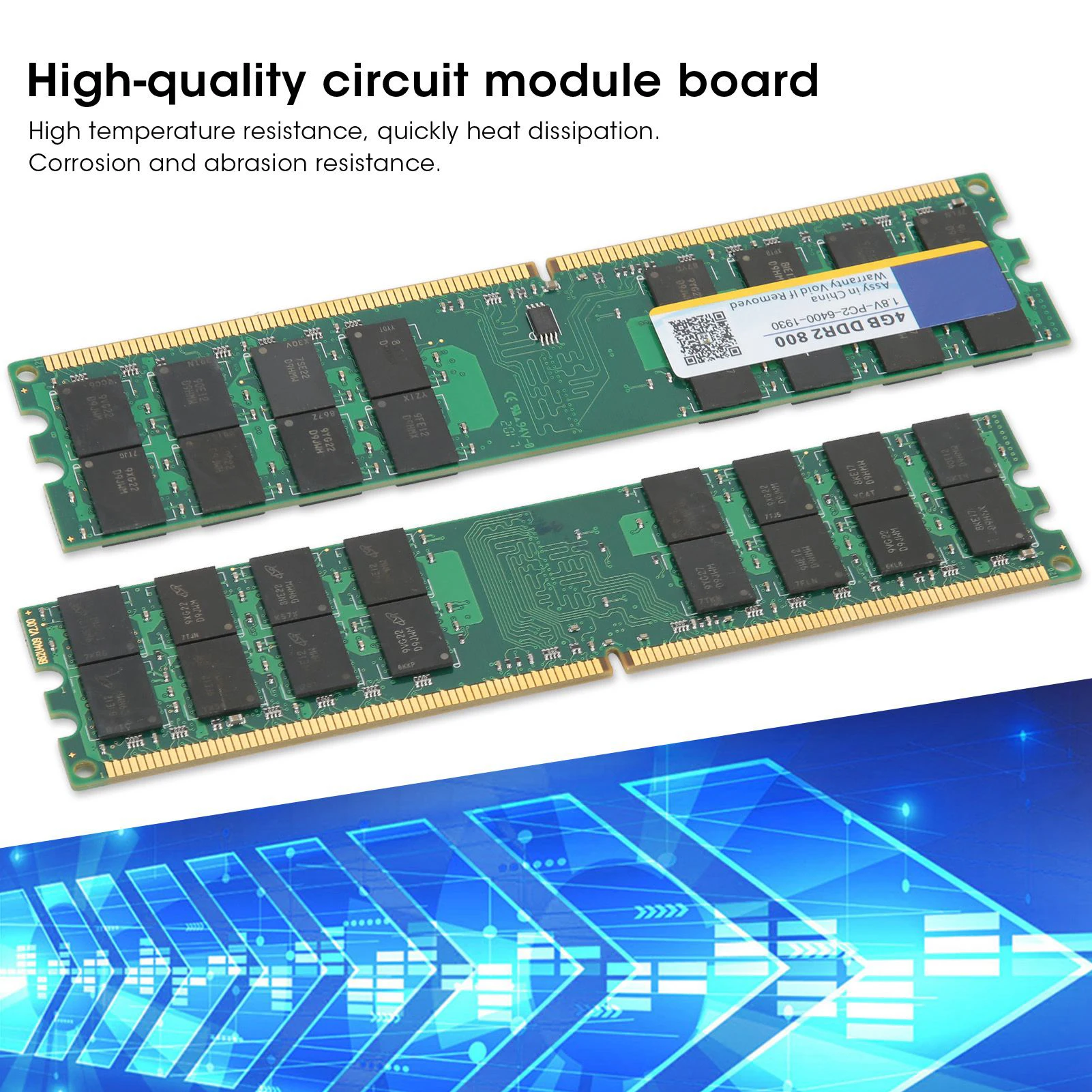 ذاكرة 800 ميجا هرتز PC2‐6400 ذاكرة Xiede وحدة شريط ذاكرة الكمبيوتر المكتبي DDR2 4GB 800Mhz PC2‐6400 1.8 فولت لتخزين AMD 2nd Gen