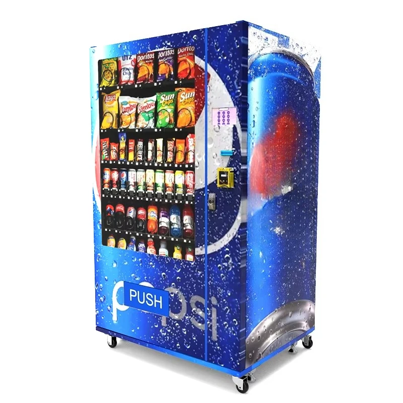 Customized Combo Vending Machine Large Capacity Candy Chip and Snack for Foods and Drinks Vending Machine for Convenient Store