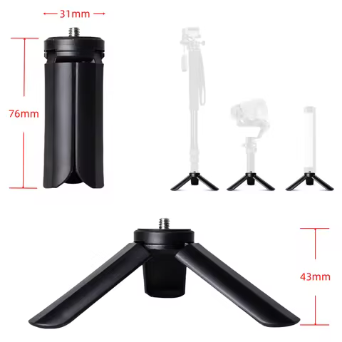 Portable Mini Table Tripod Stand with 1/4-Inch Screw  -  Best budget desk tripod for simple phone and camera setups