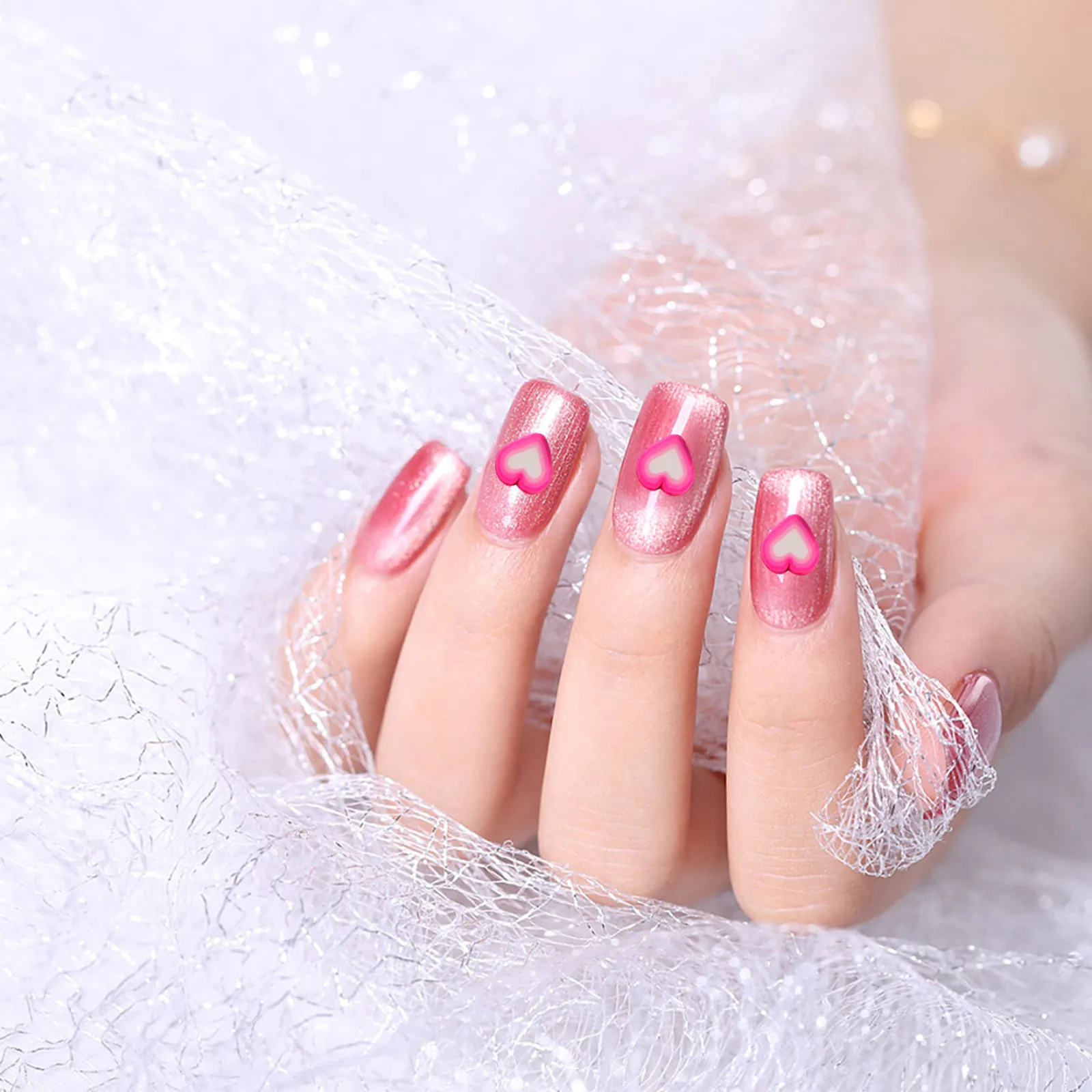 

50 шт. полимерных наклеек для ногтей 5x50 мм, 3D-фрукты, для маникюра, декора телефонов, сумок, кошельков, ноутбуков